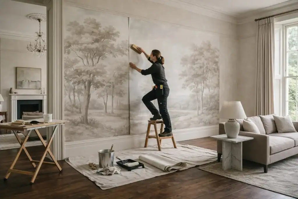 fabric and wallpaper markup,