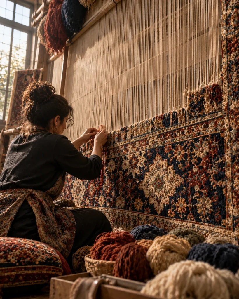 Reel Ready, Inside Amer Rugs Hand Knotted Designs