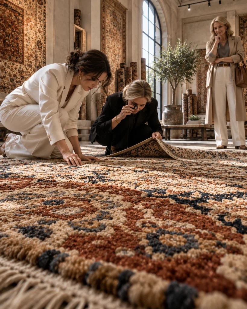 Reel Ready, Inside Amer Rugs Hand Knotted Designs