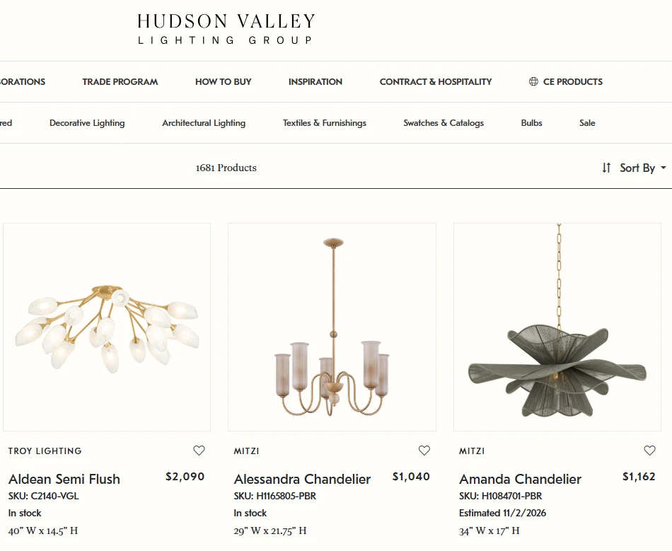 Reel Ready, Hudson Valley Lighting Group